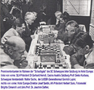 Aufnahmen vom Salzburger Schach aus dem 20. Jahrhundert